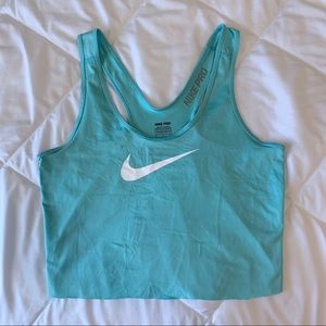 Nike Cropped Dri-Fit Racerback Tank Top